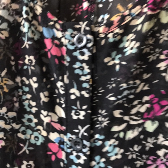 Cute Small Flower Print Racer Back Tank Top - Picture 4 of 7